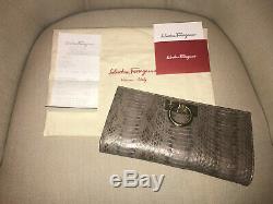 NEW Salvatore Ferragamo Limited Edition Norina Clutch Bag 100% Authentic