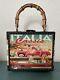 New With Box Square Italia Cigar Box Purse With Bag & Pouch, Darling Clutch Co
