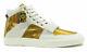 Newithauth Gucci 376195 Men's Limited Edition High Top Sneaker, White/gold 13.5 Us