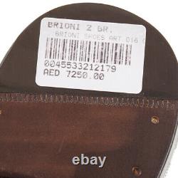 NIB $1975 BRIONI Limited-Edition Black Wholecut Balmoral US 7 (EU 40) Shoes