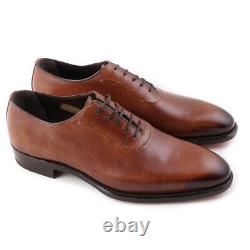 NIB $1985 BRIONI Limited-Edition Brown Wholecut Balmoral US 7 Dress Shoes