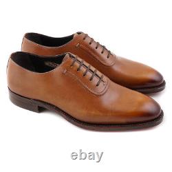 NIB $1985 BRIONI Limited-Edition Tan Wholecut Balmoral US 8 Dress Shoes
