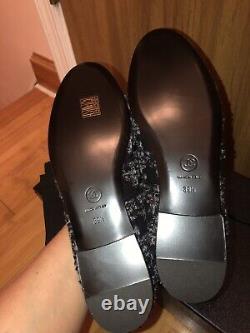 NIB CHANEL Authentic Limited Edition BLACK LEATHER/TWEED BALLET FLATS 39.5/9