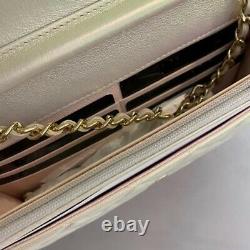 NIB Chanel Iridescent Ivory CC/WOC Wallet On Chain Handbag