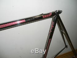 NOS Fausto Coppi steel luged road frame set Columbus chromed LIMITED EDITION new