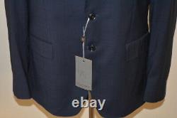 NWT $1,795 Canali Black Edition Wool Suit in Navy Sz 52c-IT/42c-US