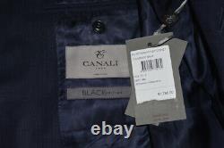 NWT $1,795 Canali Black Edition Wool Suit in Navy Sz 52c-IT/42c-US