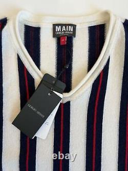 NWT $1995 Giorgio Armani Limited Edition V-Neck Cashmere Sweater 54 Eu 3HSM36 IT