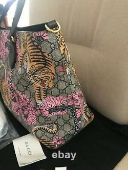 NWT A uth Gucci GG Bengal Tiger Tote Limited Edition Supreme Bag Handbag