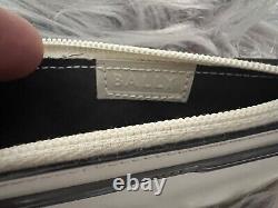 NWT Bally Pomari Leather Coin Purse in Optic White Mini Zipper Pouch Card Holder