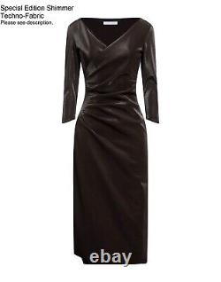 NWT Chiara Aliki Dress 10U. S. Brown-Special Edition Shimmer Techno-Fabric