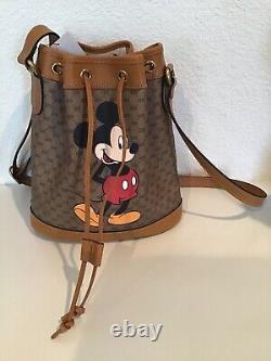 NWT! Disney x Gucci Monogram Mickey Canvas 2020 Limited Edition Handbag. New