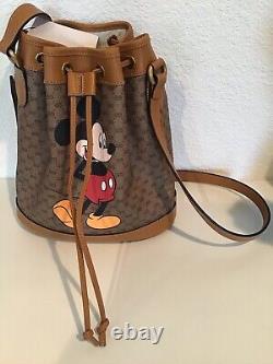 NWT! Disney x Gucci Monogram Mickey Canvas 2020 Limited Edition Handbag. New