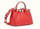 Nwt Fendi Mini Peekaboo Special Edition Red Studs Handbag 100% Authentic