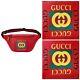 Nwt Gucci Belt Bag Logo Crossbody Bag Red Pebbled Leather