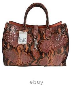 NWT Gucci Jackie Raspberry/Orange Python Large Tote $3990.00 Limited Edition