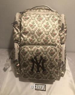 NWT Gucci x NY Yankees Floral Tapestry Satin Large Backpack $2390.00 Sold Out
