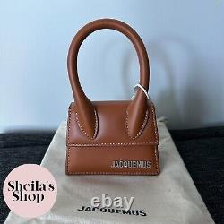 NWT Jacquemus Le Chiquito Homme Mini Handbag Light Brown Calf Leather