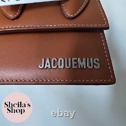 NWT Jacquemus Le Chiquito Homme Mini Handbag Light Brown Calf Leather