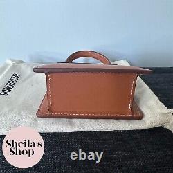 NWT Jacquemus Le Chiquito Homme Mini Handbag Light Brown Calf Leather