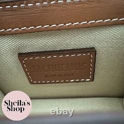 NWT Jacquemus Le Chiquito Homme Mini Handbag Light Brown Calf Leather