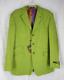 Nwt Limited Edition Men's Ted Baker Tweed Lime Green 100% Wool Blazer Jacket 42r