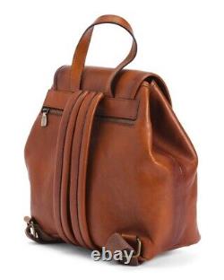 NWT PRATESI Leather Flap Backpack Gaville B119