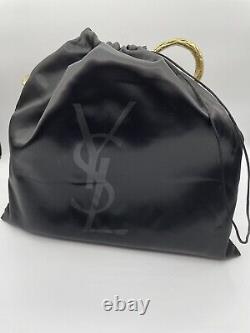NWT Saint Laurent YSL Belle de Jour Beige Leather Large Clutch Bag 568937