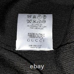 New 850$ Gucci Women Dark Brown Fine Wool Sweater Sz L/xl Made In Italy