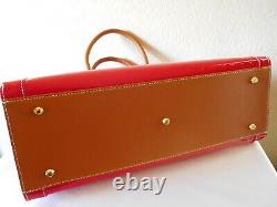 New Arcadia Italian Patent Leather with Vacchetta Trims -Satchel, Shoulder Bag
