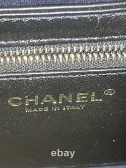 New Auth Chanel Classic Flap Black Puffy Calfskin Gold Hw Crossbody Shoulder Bag