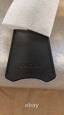 New Authentic Gucci 498156 Small Padlock GG Supreme Bee Shoulder Bag, Handbag