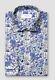 New Eton 16.5 Blue Patterned Slim Signature Dress Shirt Mens Limited Edition
