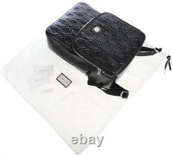 New Gucci Current Gg Embossed Leather Interlocking Logo Backpack Bag Unisex