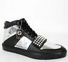 New Gucci Men's Silver Leather High-top Sneaker Limited Edition 8.5g 376194 1064
