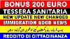 New Italy Immigration Update 2022 Rdc 200 Bonus Good News Italian News In Urdu Italy News