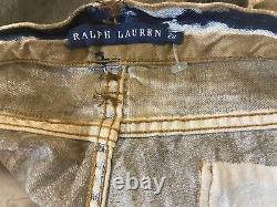 New Limited Edition Ralph Lauren Blue Label Distressed Denim Bootcut Jeans 28