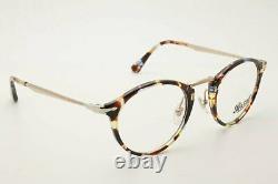 New Persol Eyeglasses 0PO 3167 1058 Azure Havana Calligrapher Edition 49-22-14