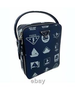 New Prada Leather Saffiano BOAT Limited Edition Mens Travel Crossbody Bag Unisex
