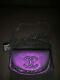 New Rare Chanel Limited Edition Purple Leather Half Moon Wallet On Chain Woc Bag