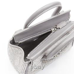 New VERSACE Palazzo Empire Mini Limited Edition grey crystal crossbody bag