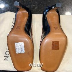 New With Box & Felt Pouches! Vintage Womens Louis Vuitton Black Beige Pump Shoes