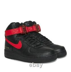 Nike Air Force 1 High 1017 ALYX 9SM Black Red Men's 12 CQ4018-004 New with Box