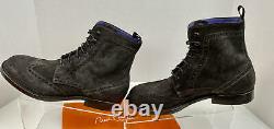 Noah Waxman Limited Edition SoHo Brown Suede Mens Boots HANDMADE in ITALY