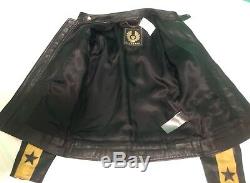 Nwt Belstaff Ss17 Steve Mcqueen Edition Star Moto Biker Leather Jacket Us Men 40