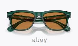 OLIVER PEOPLES OLIVER SUN LIMITED EDITION 54mm in DK Teal/ Cognac MSRP$584 IVER