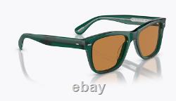 OLIVER PEOPLES OLIVER SUN LIMITED EDITION 54mm in DK Teal/ Cognac MSRP$584 IVER