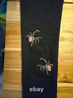 Off White Limited Edition NWT Slim Straight Black Spider Jeans Size 34