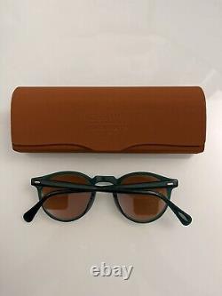 Oliver Peoples Gregory Peck Sun Limited Edition in Dark Teal/ Cognac MSRP$487