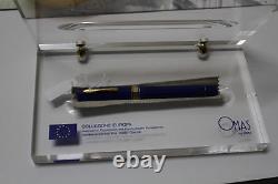 Omas Collezionne Europa Fountain Pen 18K Gold Fine Pt Limited Edition New In Box